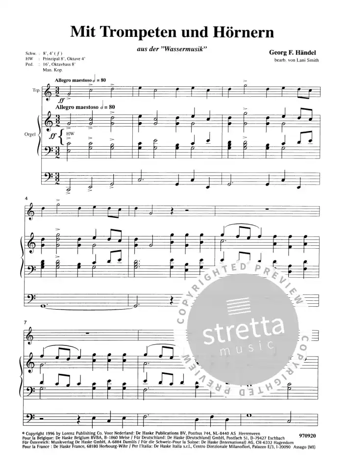 L. Smith: Klassiker für Trompete und Orgel, TrpOrg (OrpaSt) (3)