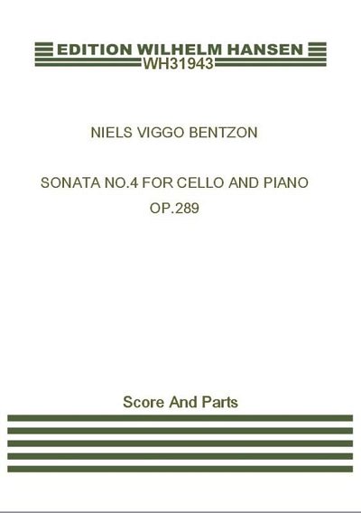 N.V. Bentzon: Sonata No. 4 For Cello And , VcKlav (KlavpaSt)