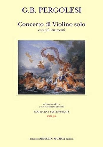 G.B. Pergolesi: Concerto Di Violino Solo Con Più Str (Pa+St)