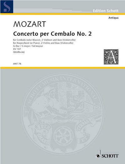 DL: W.A. Mozart: Concerto II G-Dur (Pa+St)