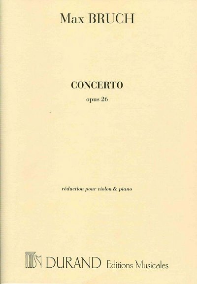 M. Bruch: Concerto no. 1 Opus 26, VlKlav (KA)