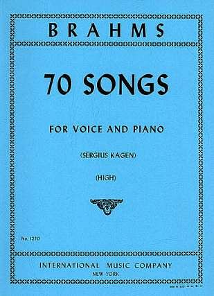 J. Brahms: 70 Lieder (Ingl.-Ted.) (Bu)