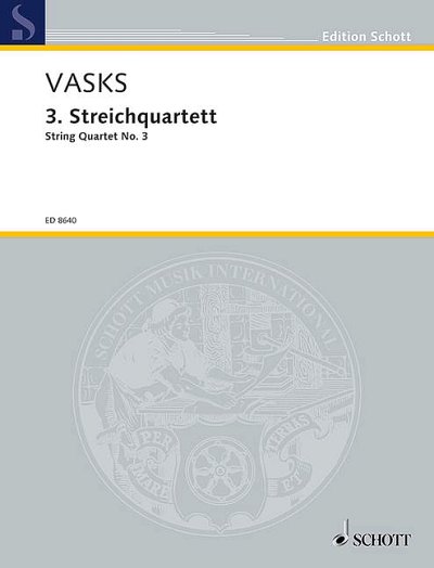 DL: P. Vasks: 3. Streichquartett, 2VlVaVc (Pa+St)