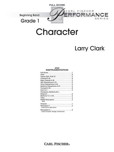 L. Clark: Character, Blaso (Part.)