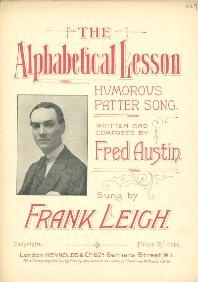 Fred Austin, Frank Leigh: The Alphabetical Lesson
