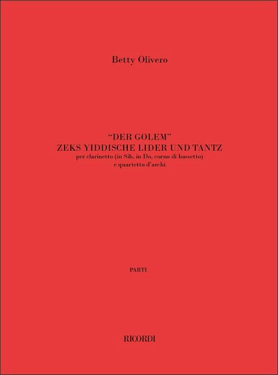 B. Olivero: Der Golem Zeks Yiddishe Lider Un Tanz