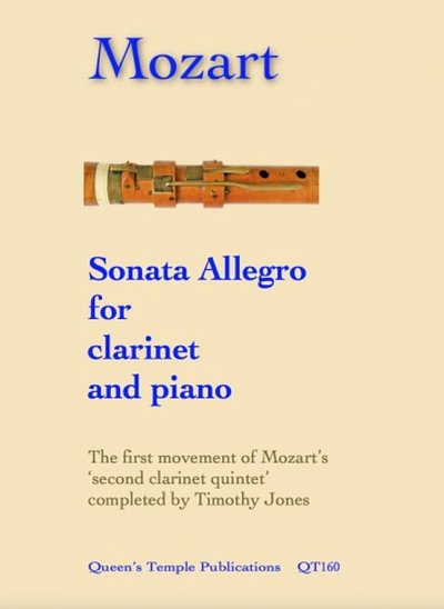 W.A. Mozart: Sonata Allegro, KlarKlv (KlavpaSt)