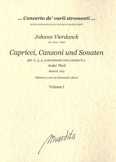 J. Vierdanck: Capricci, Canzoni und Sonate, 2-5MelBc (2PaSt)
