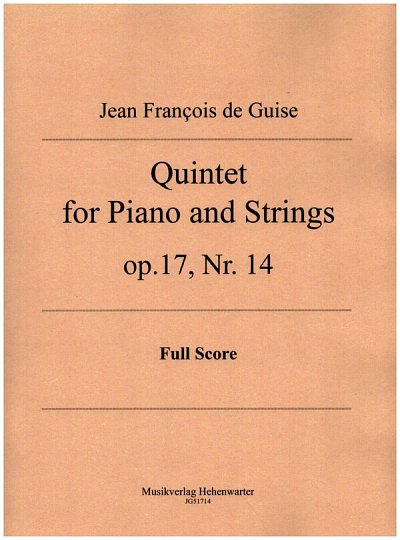 J. de Guise: Quintett 14 g-Moll op. 17 , 2VlVaVcKlav (Pa+St)