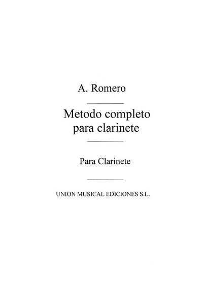 Metodode Clarinete - Apendice, Klar