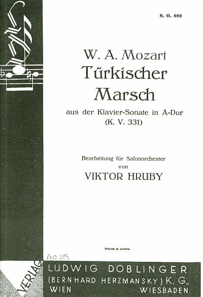 W.A. Mozart: Türkischer Marsch aus der Klaviersonate in A-Dur KV 331