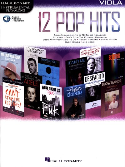 12 Pop Hits (Viola), Va (+Audiod)