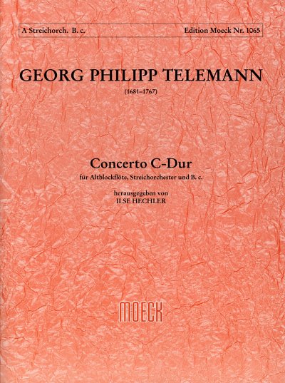 G.P. Telemann: Concerto C-Dur, AbflStrBc (Pa+St)