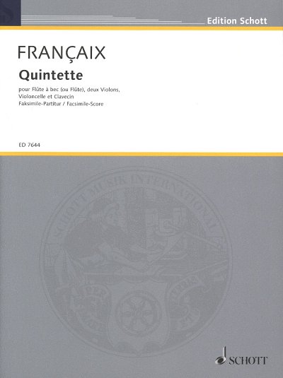 AQ: J. Françaix: Quintette (PaFaks) (B-Ware)