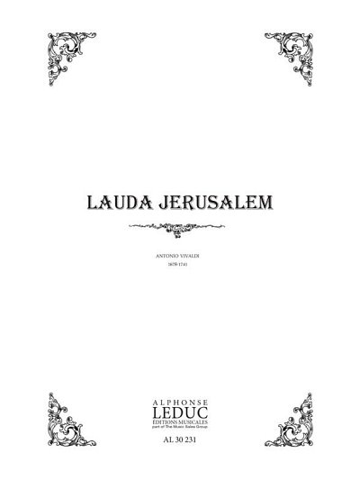 A. Vivaldi: Lauda Jerusalem, Ges (Bu)
