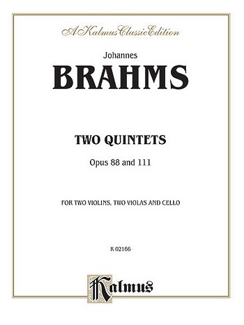 J. Brahms: Two Quintets, Op. 88 and 111 (Bu)