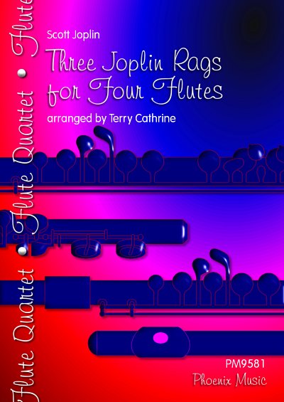 DL: S. Joplin: Three Joplin Rags for Four Flutes, 4Fl