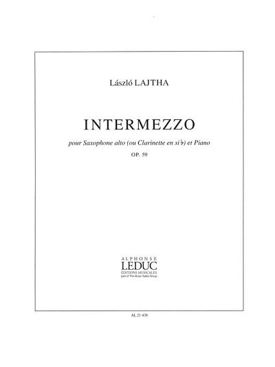 Intermezzo Op.59, ASaxKlav (Part.)