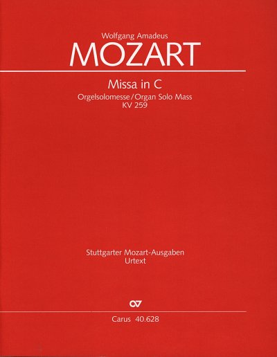 W.A. Mozart: Missa in C, 4GesGchOrch (Part.)