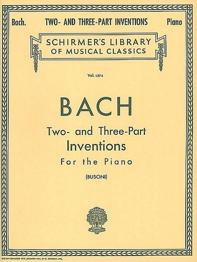 J.S. Bach: Two- and Three-Part Inventions, Klav