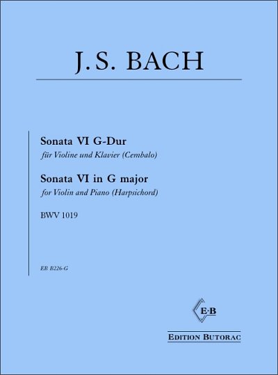 J.S. Bach: Sonate VI G-Dur, VlKlv/Cemb (KA)