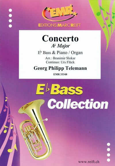 DL: G.P. Telemann: Concerto Ab Major, TbEsKlv/Org