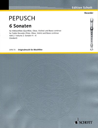 J.C. Pepusch: 6 Sonaten Band 2