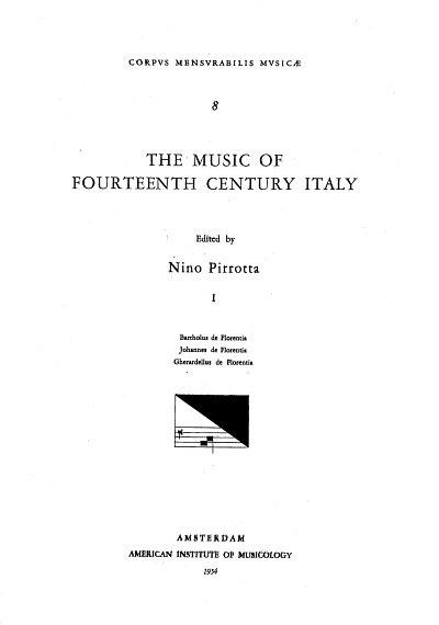 Music of Fourteenth-Century Italy 1 (Blatt)