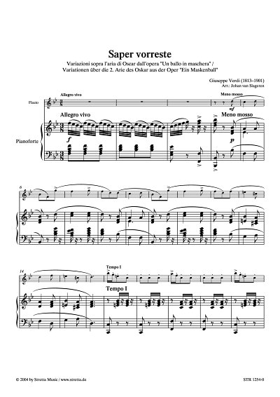 DL: G. Verdi: Saper vorreste Variationen ueber die 2. Arie d