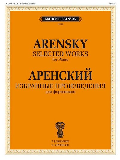 Selected Works - Arensky, Klav