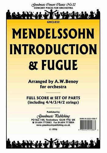 F. Mendelssohn Barth: Introduction and Fugue, Sinfo (Pa+St)