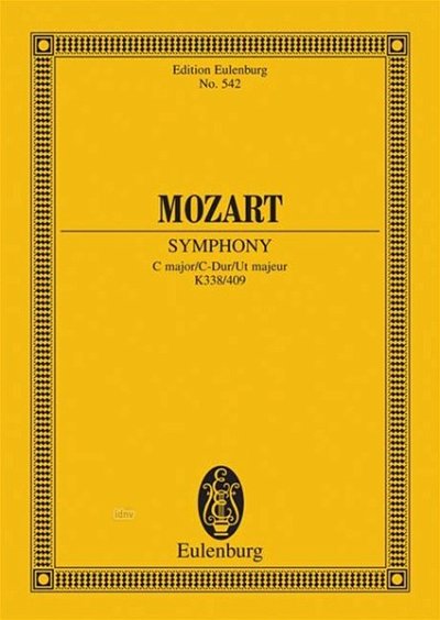 W.A. Mozart: Sinfonie Nr. 34  C-Dur KV 338 (1780)