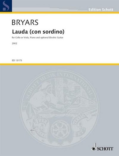 G. Bryars: Lauda (con sordino)  (Pa+St)