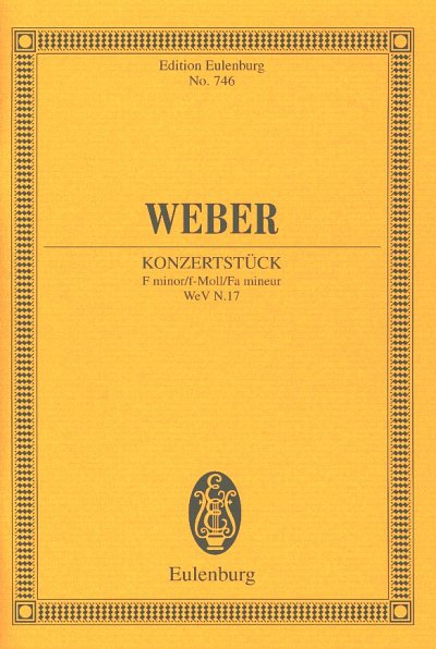 C.M. von Weber: Konzertstück f-Moll WeV N.17, KlavOrch (Stp)