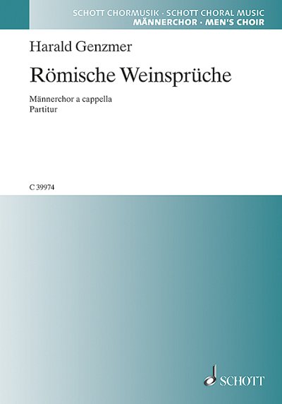 DL: H. Genzmer: Drei Chorlieder vom Wein, Mch4 (Chpa)