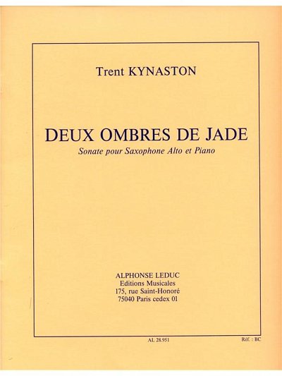 2 Ombres De Jade -Sonate, ASaxKlav (Bu)