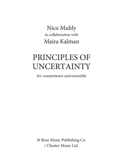 N. Muhly: Principles Of Uncertainty (Part.)