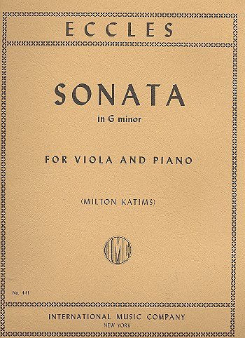 H. Eccles: Sonata Sol M. (Katims) (Bu)