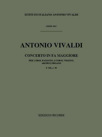 A. Vivaldi: Concerto in Fa Maggiore  (Part.)
