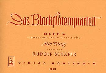 R. Schäfer: Das Blockflötenquartett Band 4