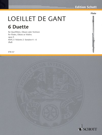 J. Loeillet de Gant: 6 Duette op. 5/4-6, 2Fl (Sppa)