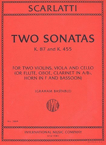 D. Scarlatti: Two Sonatas K.87 & K.455 (Pa+St)