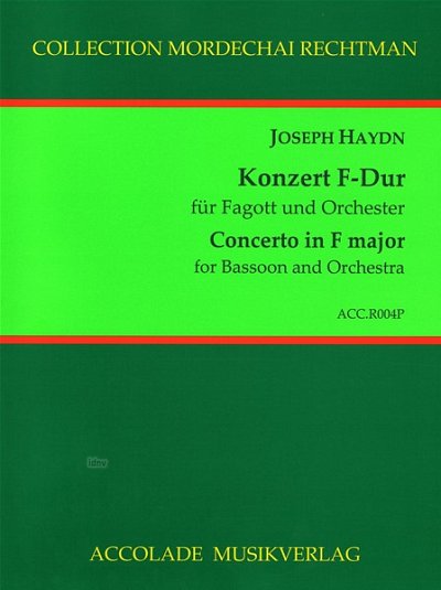J. Haydn: Konzert F-Dur Hob.VIIg:C1, FagOrch (Part.)