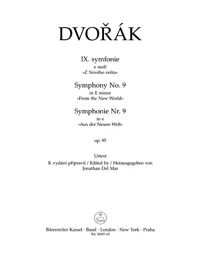 A. Dvo_ák: Sinfonie e-Moll Nr. 9 op. 95, Sinfo (HARM)