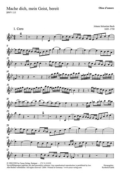 J.S. Bach: Kantate 115 Mache Dich Mein Gei, GsGchOrch (Obda)