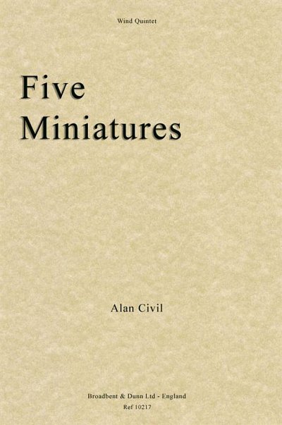 A. Civil: Five Miniatures (Pa+St)