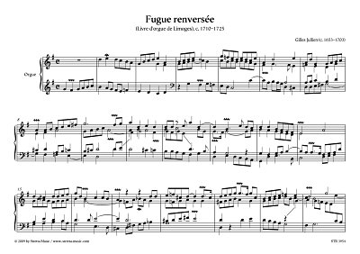 DL: G. Jullien: Fugue renversee aus: Livre d'orgue de Limoge