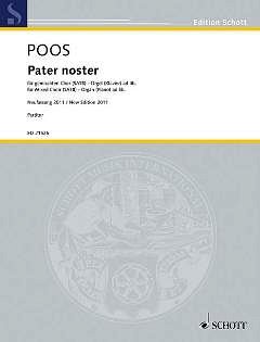 H. Poos: Pater noster, Gch;Klav/Org (Part.)