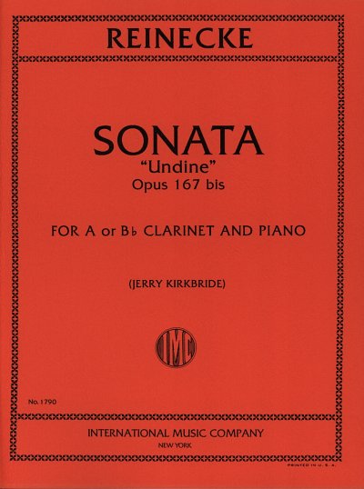 C. Reinecke: Sonata Undine Op 167 Bis (Kirkbride) (Bu)