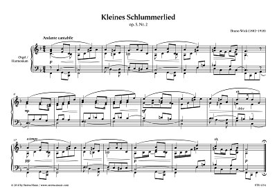 DL: B. Wick: Kleines Schlummerlied op. 5, Nr. 2